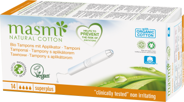 Masmi Organic Care - Bio Tampons Super Plus mit Applikator