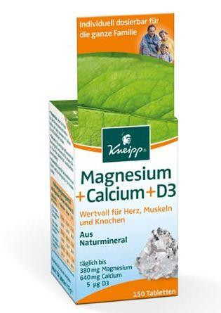 Kneipp Magnesium + Calcium + Vit. D3 150 Stk.